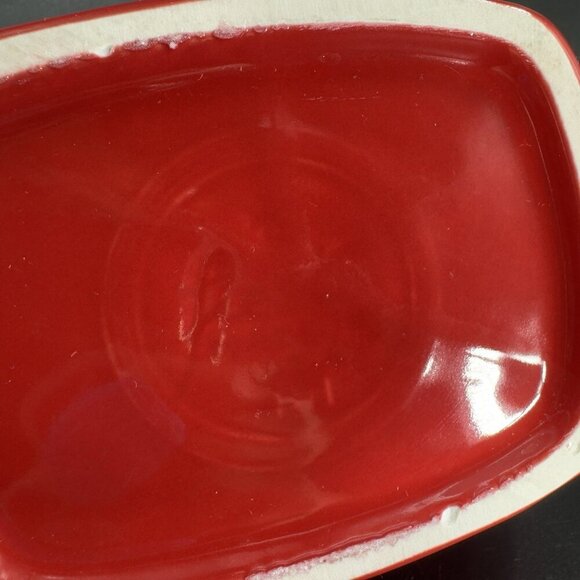 Fiesta Ware Fiesta Red Large Disc Pitcher Carafe Jug Pottery Vintage USA Marked - Picture 4 of 12